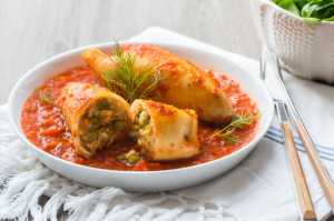 Encornets farcis à la Paëlla